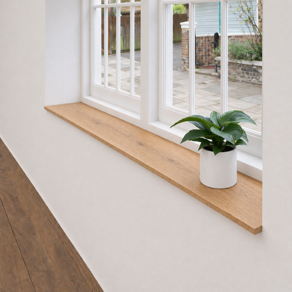Rustiek Eiken Vensterbank en Plank 24mm Recht 1