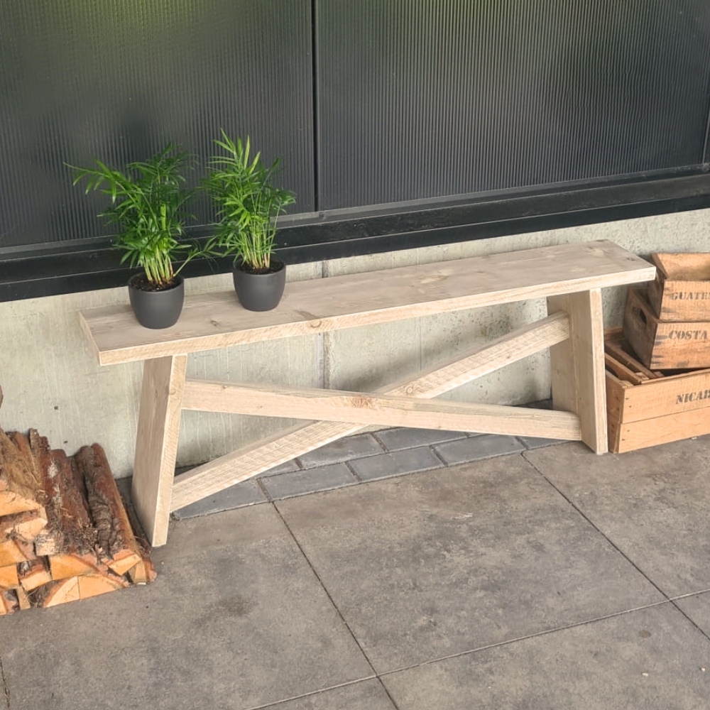 Bankje Steigerhout